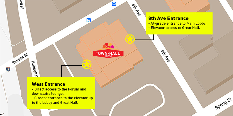 Town Hall Entrance Map