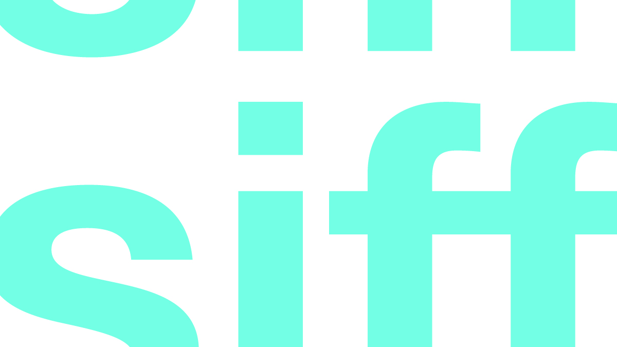 SIFF logo - letters in mint green
