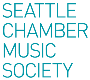 Seattle Chamber Music Society blue text logo