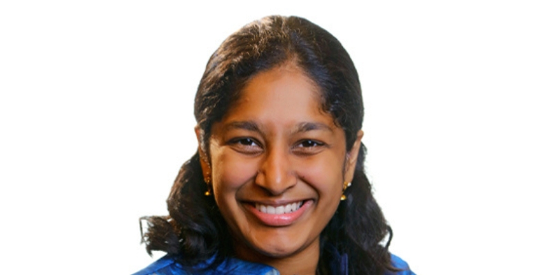 Headshot of Priya Donti (with brown skin and chin length black hair)