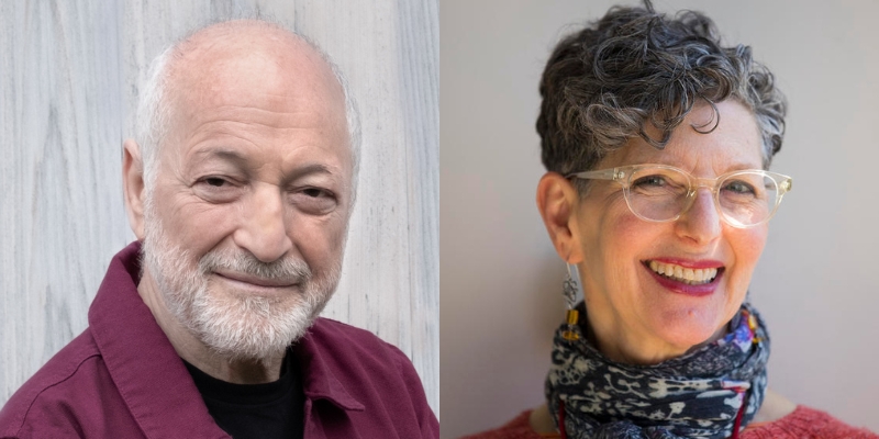 Headshots of Andre Aciman and Marcie Sillman