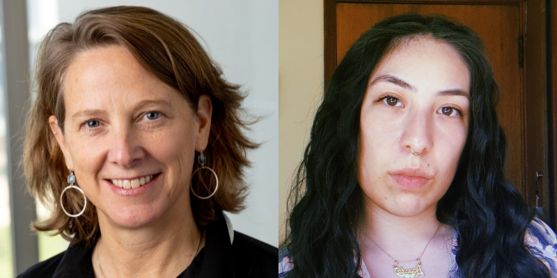 Headshots of Mariana Chilton (left) and Agueda Pacheco Flores (right)