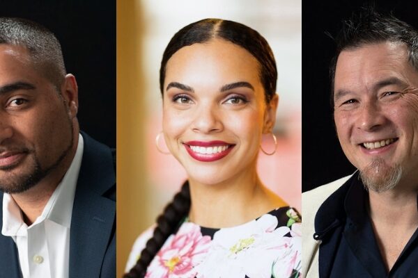 From left to right: Headshots of Jesse Hagopian, Dr. Ayva Thomas, and Wayne Au