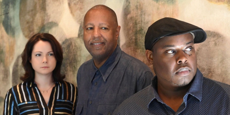 Group photo including Kris Davis, Robert Hurst, and Johnathan Blake