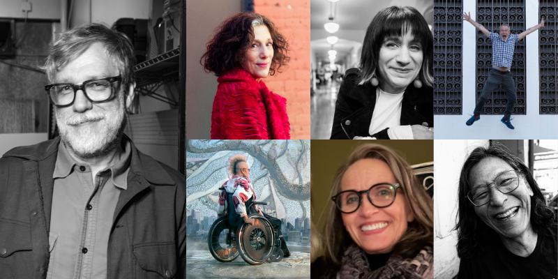 Headshots of John Roderick, Sheryl Wiser, Dejha Colantuono, Steve Manning, Jesse Higman, Susan Silver, Hiro Yamamoto