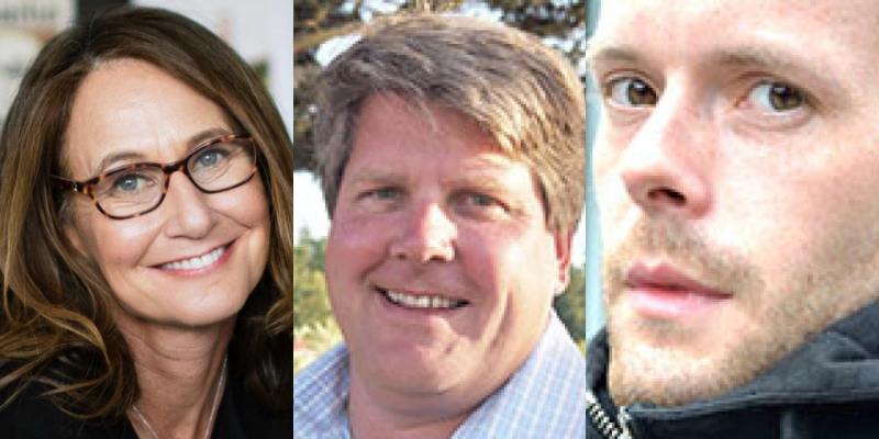 Headshots of Lili Weigert, Joe Schneider, and Mike Freeman