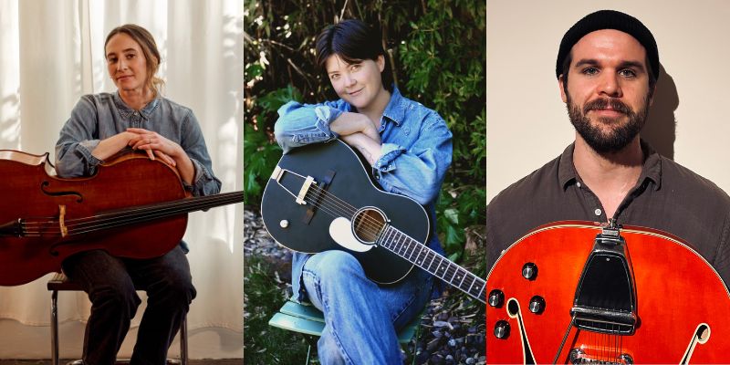 Headshots of Ollella, K Van Petten, and Jordan Cunningham