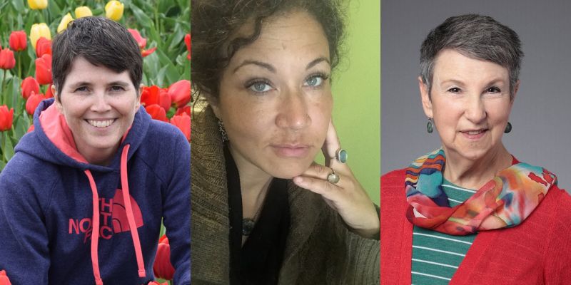 Headshots of Kate Christie, Lashanna Williams, and Rebecca Crichton