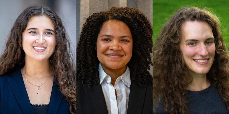 From left to right: Maya Singh, Deja Monet, and AJ Mallory