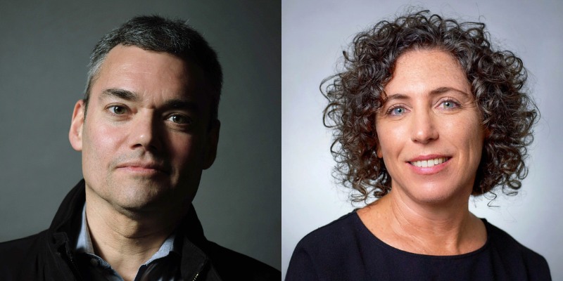 Headshots of Peter Beinart and Smadar Ben-Natan