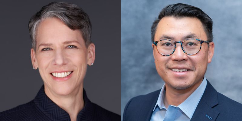 Headshots of Suzi LeVine and Joe Nguyen