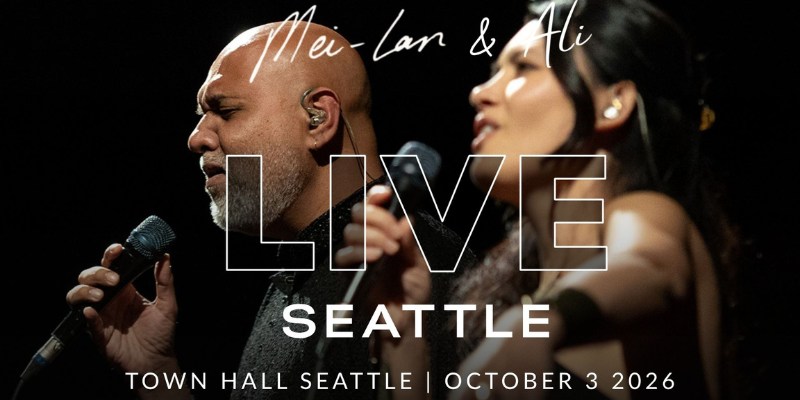 Scan My Site Free See how it works Click to select or drop a new image Use setting Optional Two singers performing on stage with microphones. Text reads: “Mei-Lan & Ali LIVE SEATTLE, Town Hall Seattle | October 3 2026.”.