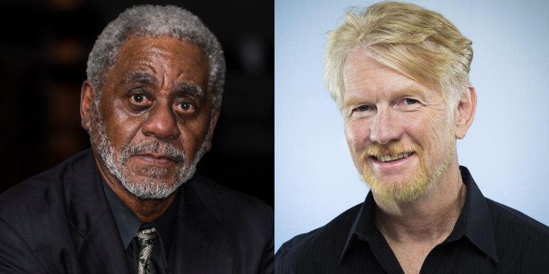 Headshots of Charles Johnson and David Horsey