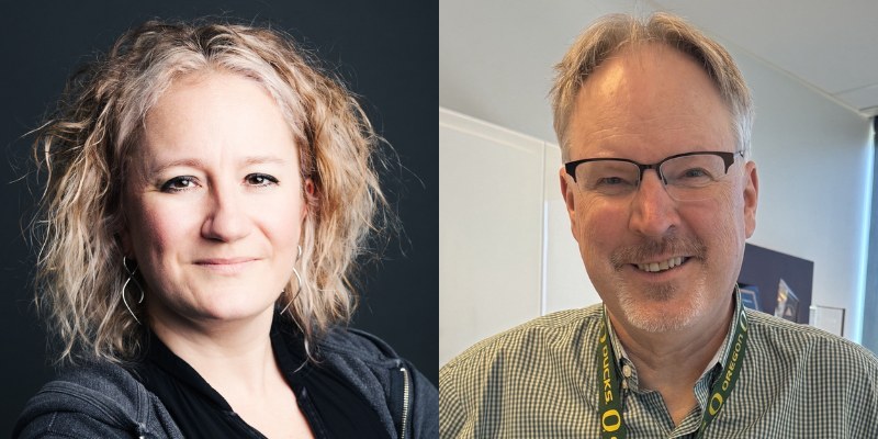 Headshots of danah boyd and Ron S. Jarmin