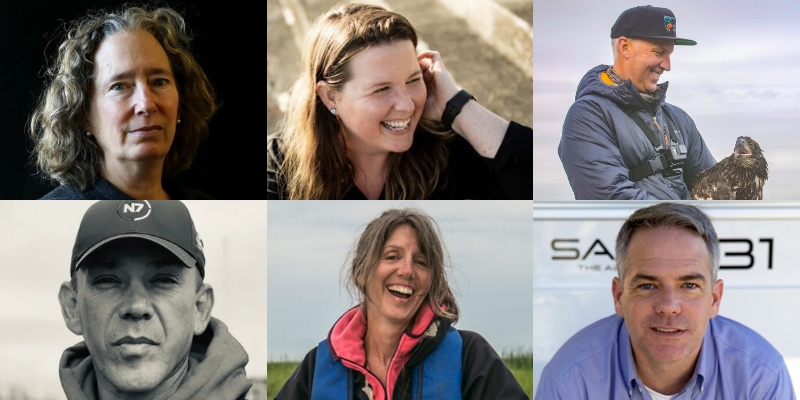 Headshots of Lynda Mapes, Erin Ashe, Joe Gaydos, Jay Julius, Misty MacDuffee, and Rob Williams