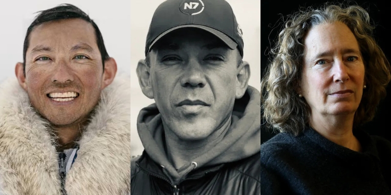 Headshots of Kiliii Yuyan, Jay Julius, and Lynda Mapes